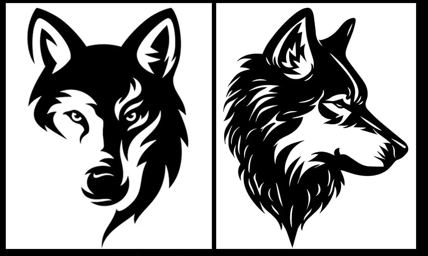 Wolf Variety Die Cut Vinyl Decal