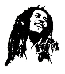 Bob Marley Portrait Die Cut Vinyl Decal