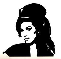 Amy Winehouse Portrait Die Cut Vinyl Decal