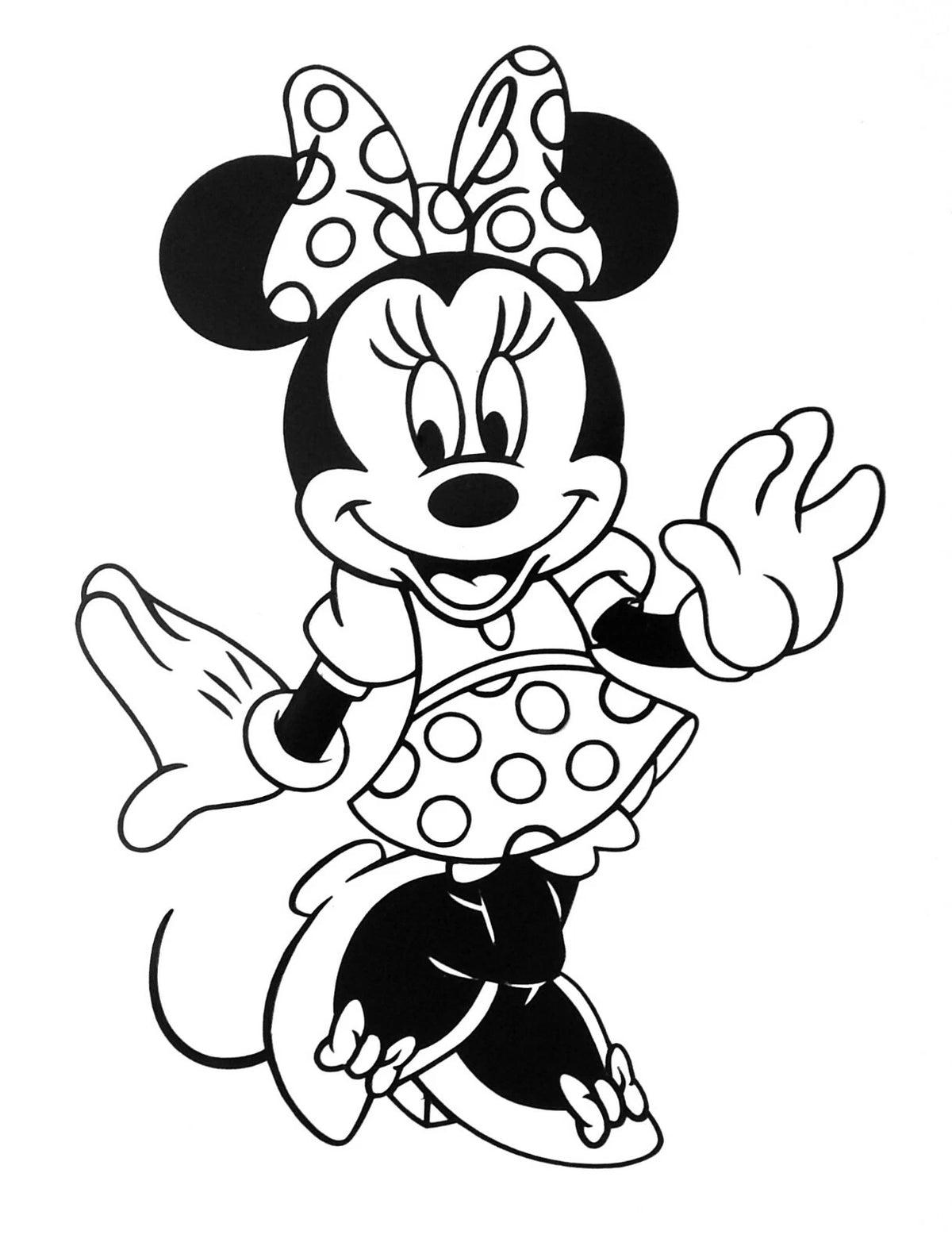 Minnie Mouse Dancing Vinyl Decal Sticker for car,truck,window,laptop etc
