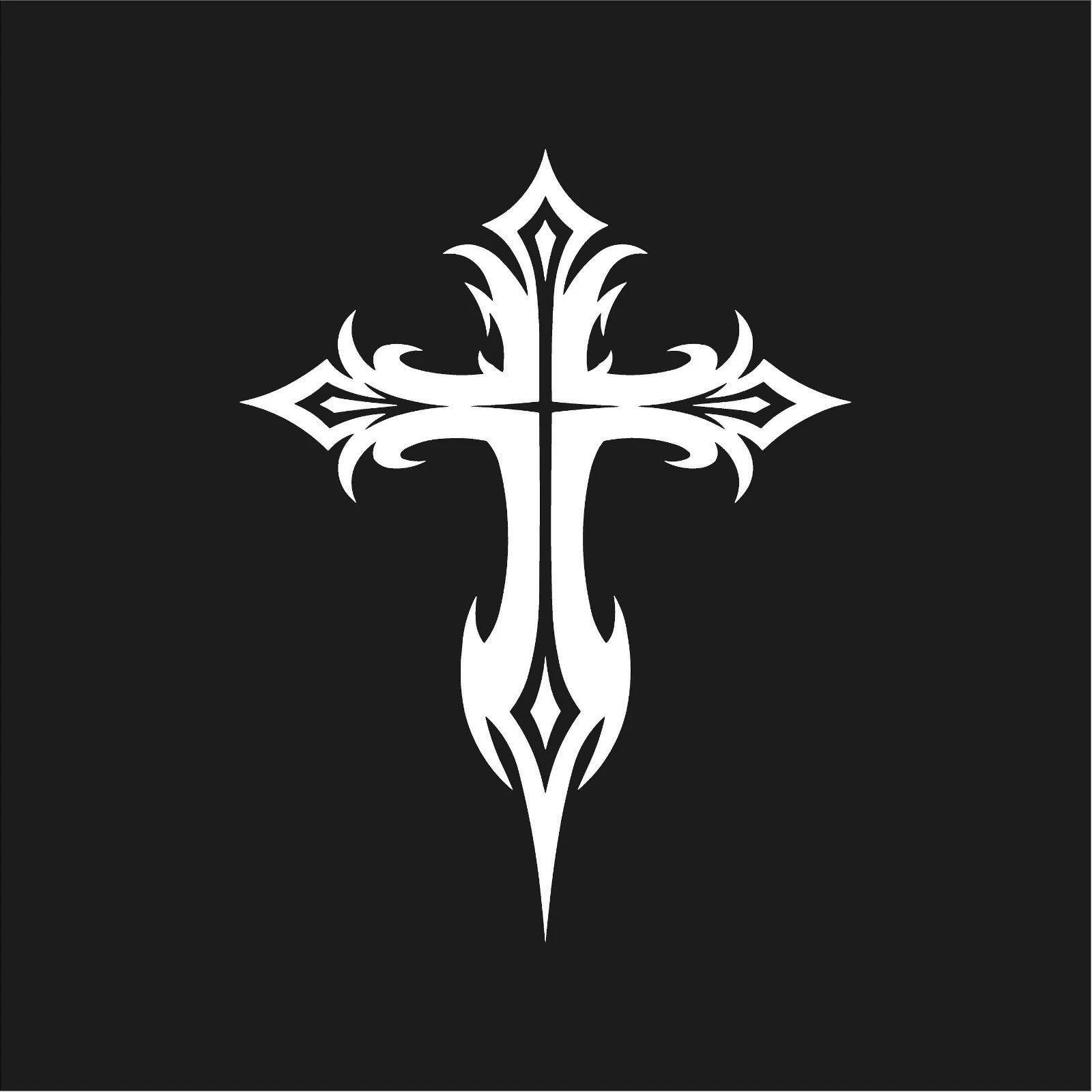Gothic Cross Vinyl Decal Sticker for car,truck,window,laptop etc