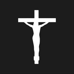 Christ on Cross Die Cut Vinyl Decal