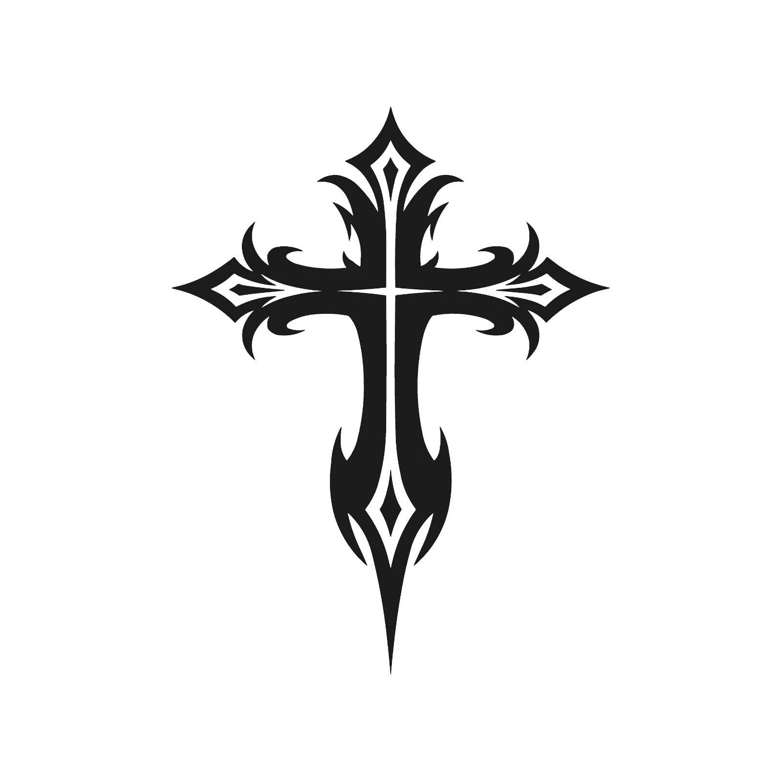 Gothic Cross Vinyl Decal Sticker for car,truck,window,laptop etc