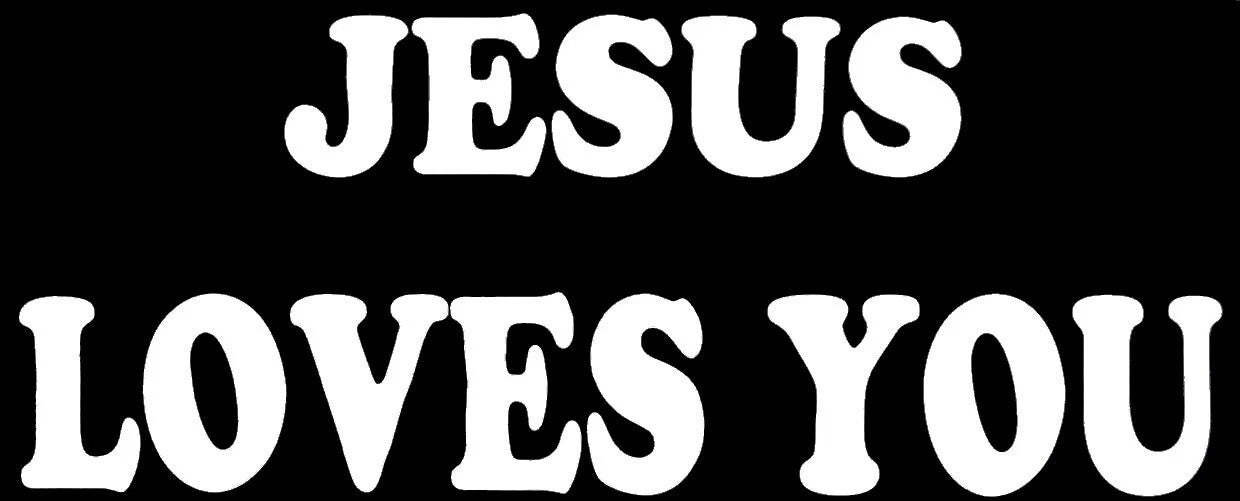 Jesus Loves You Die Cut Vinyl Decal