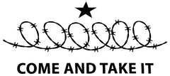 Come And Take It Die Cut Vinyl Decal