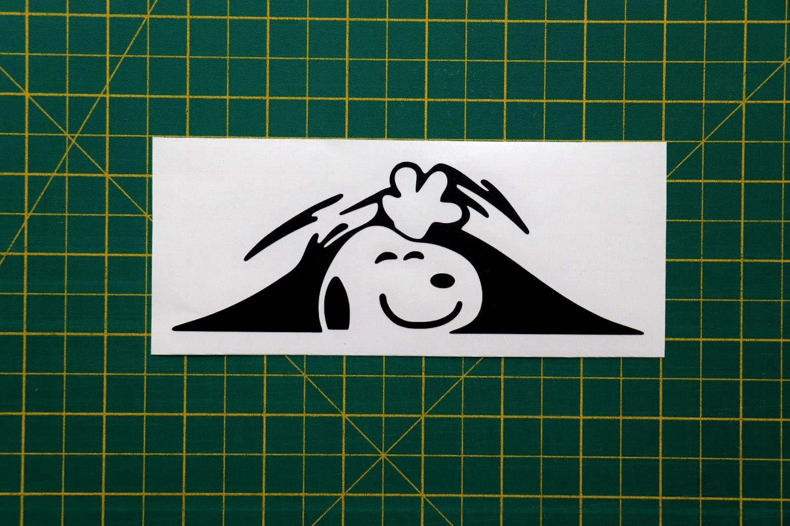 SNOOPY WAVING Car Van EV Bumper Window Laptop Wall Funny Vinyl Decal Sticker. Decal Die Cut Vinyl Decal/ Bumper For Windows, Cars, Trucks, Laptops, Etc.