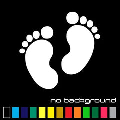 Baby Feet  Die Cut Vinyl Decal
