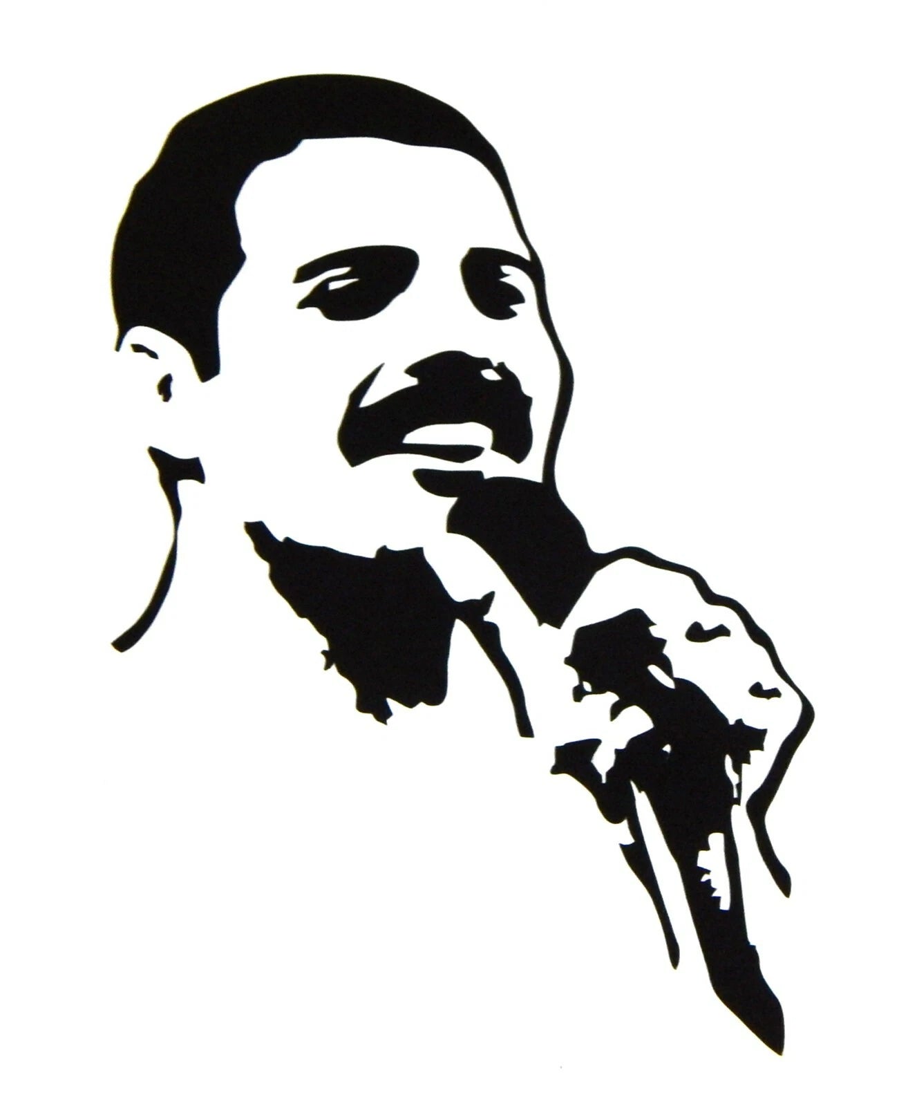 Freddie Mercury Portrait Die Cut Vinyl Decal