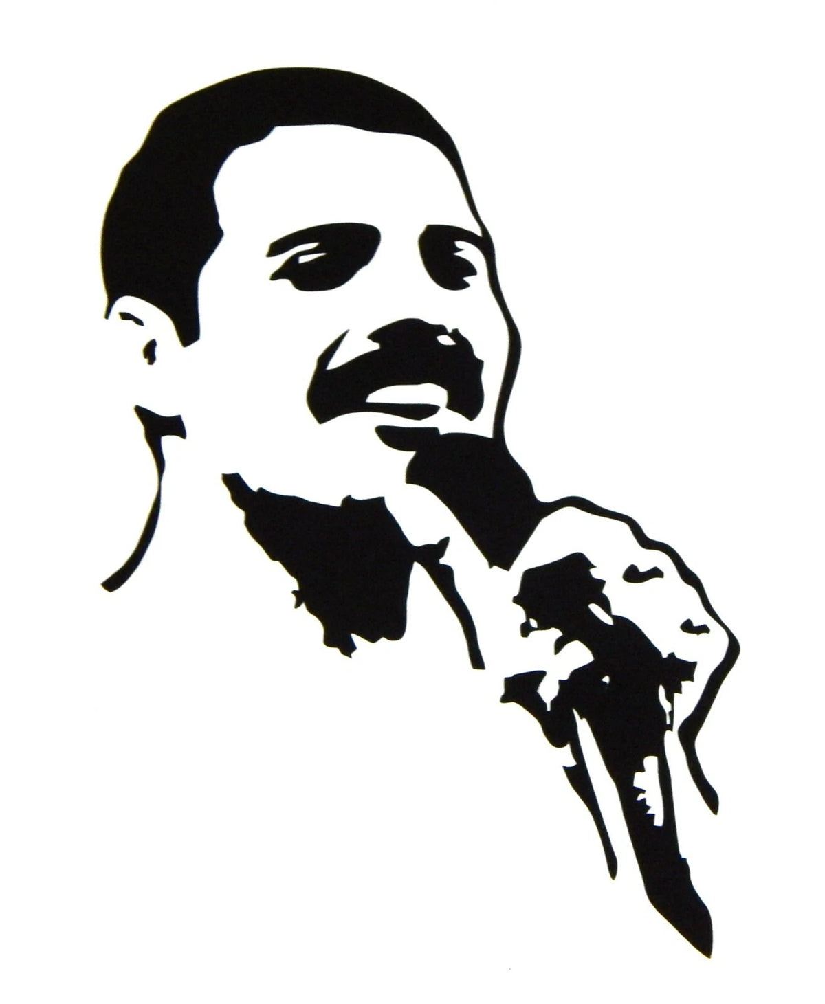 Freddie Mercury Portrait Die Cut Vinyl Decal
