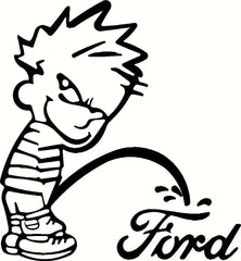 Pee on FORD Bumper For Windows, Cars, Trucks, Laptops, Etc.