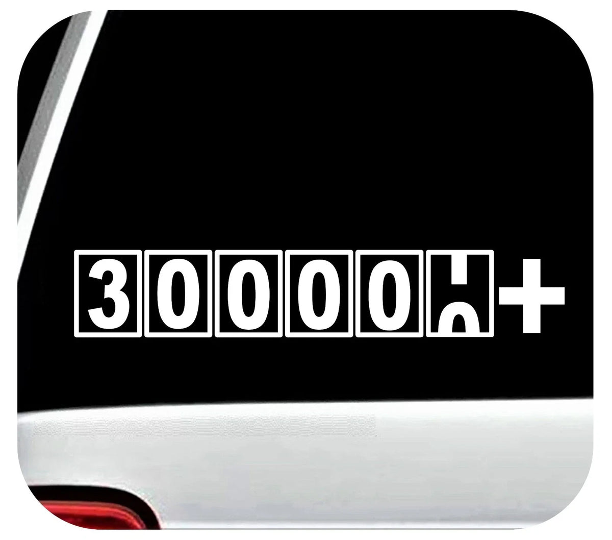 300000+ Miles Die Cut Vinyl Decal