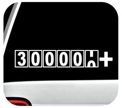 300000+ Miles Die Cut Vinyl Decal
