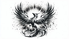 Sparkling Phoenix Rebirth Ashes Renewal Resilience For Windows, Cars, Trucks, Laptops, Etc. (Copy) (Copy)