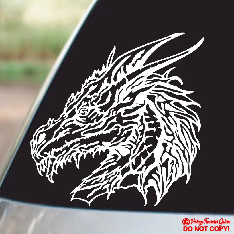 DRAGON HEAD Die Cut Vinyl Decal