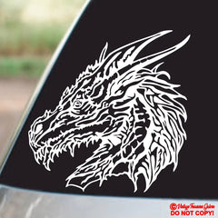 DRAGON HEAD Die Cut Vinyl Decal