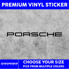 PORSCHE [VINYL STICKER]-for Car/Truck. Die Cut Vinyl Decal/ Bumper For Windows, Cars, Trucks, Laptops, Etc.