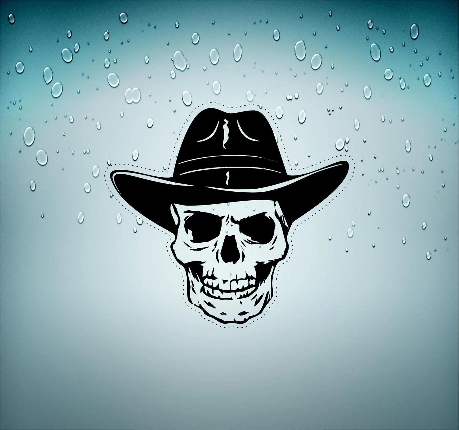 maltese cross skull Die Cut Vinyl Decal