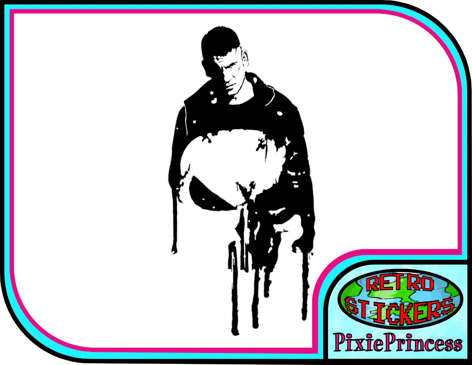 Marvel The Punisher Frank  Die Cut Vinyl Decal