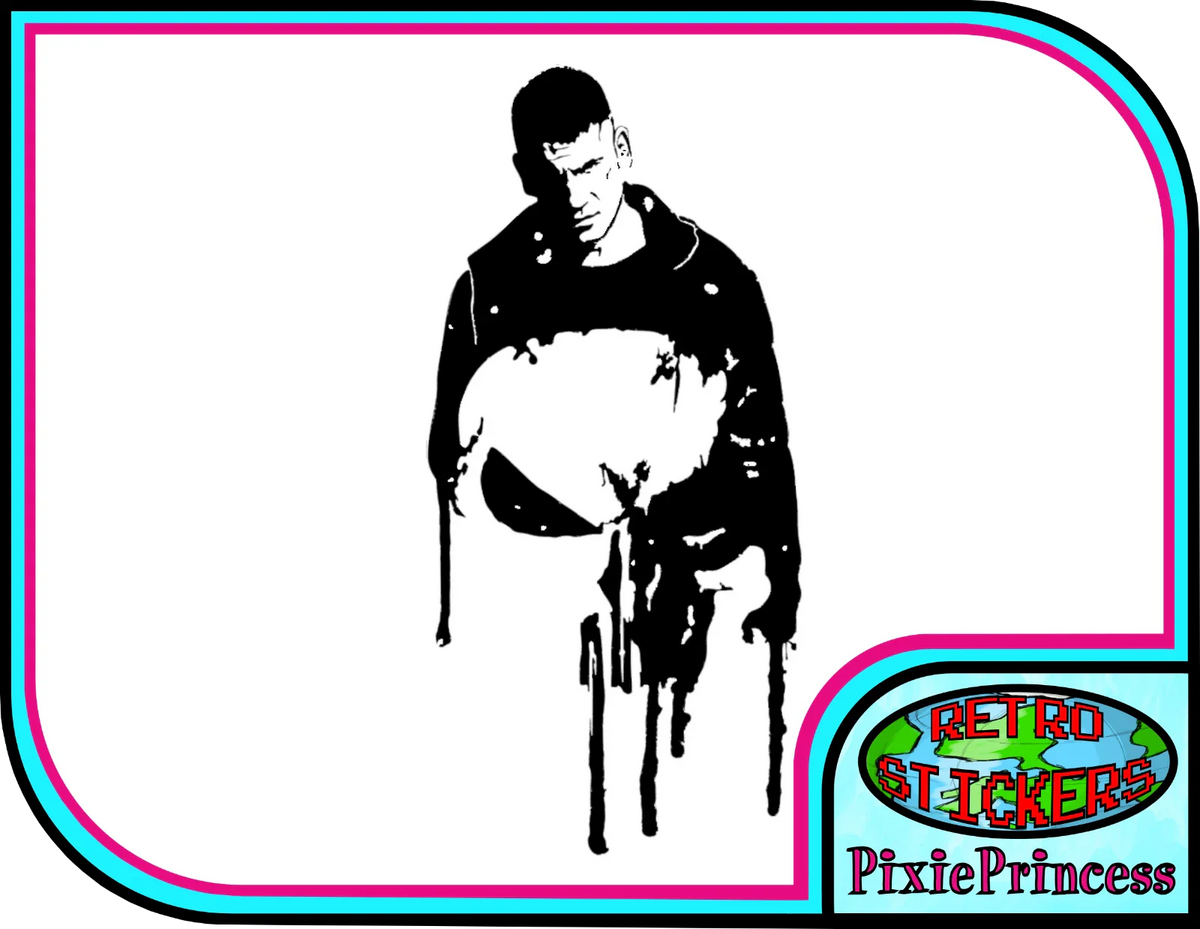 Marvel The Punisher Frank  Die Cut Vinyl Decal