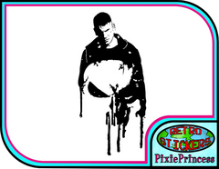 Marvel The Punisher Frank  Die Cut Vinyl Decal