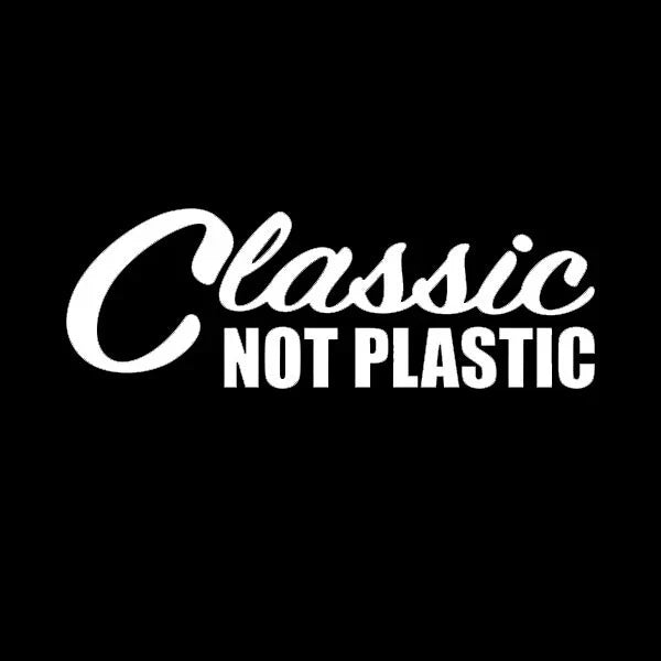 Classic Not Plastic Die Cut Vinyl Decal