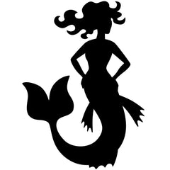 Mermaid Sticker Silhouette Sea Die Cut Vinyl Decal