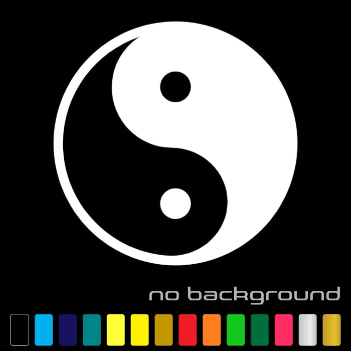 Yin Yang Sticker Die Cut Vinyl Decal