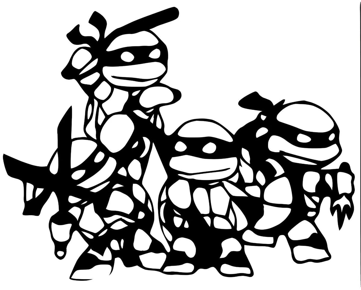 TMNT Ninja Turtles Die Cut Vinyl Decal