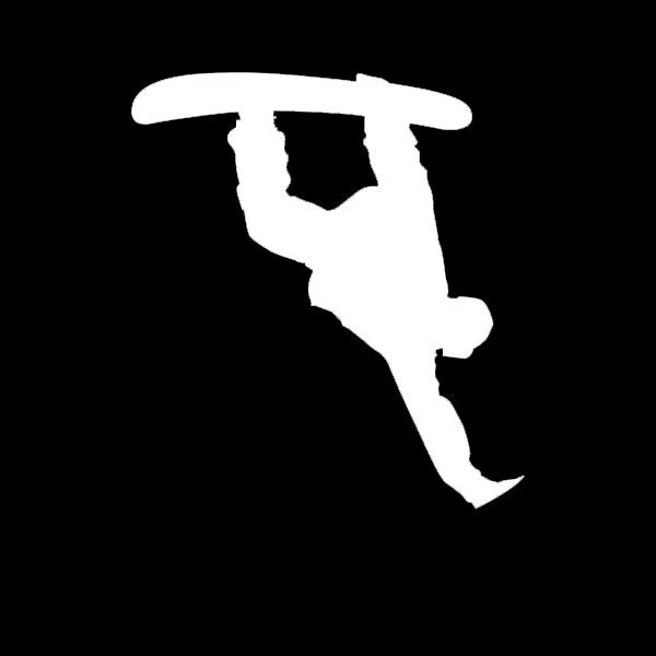 Snowboarder Die Cut Vinyl Decal