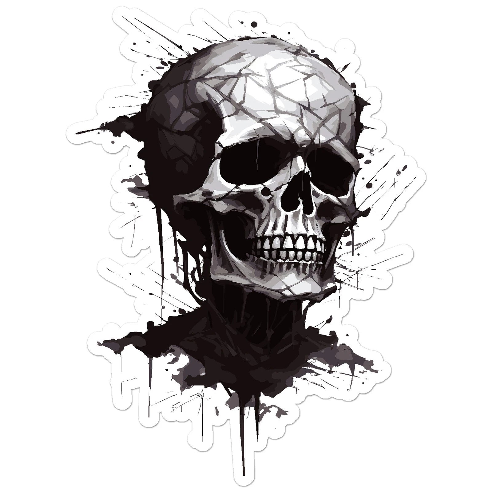 Skull Die Cut Vinyl Decal