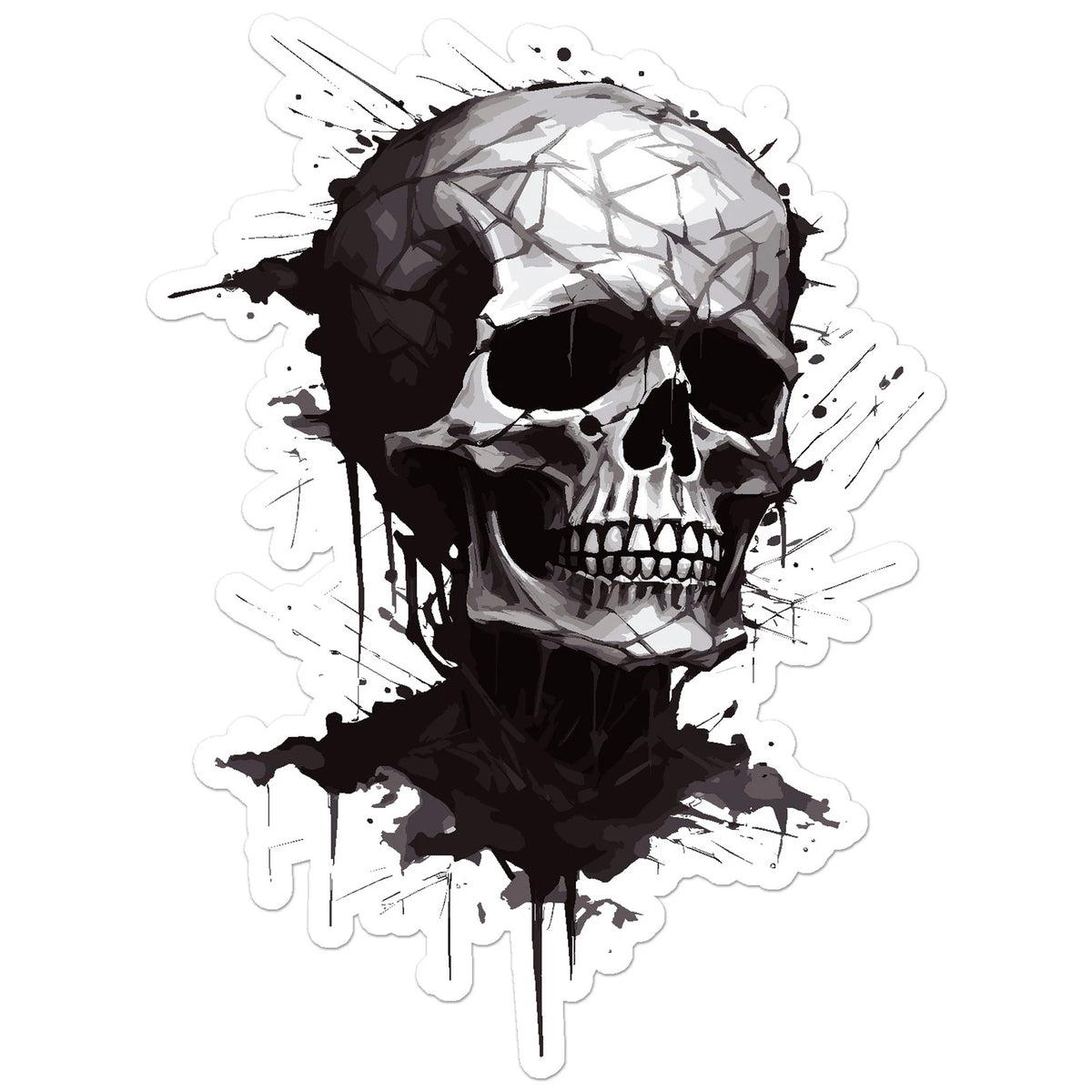 Skull Die Cut Vinyl Decal