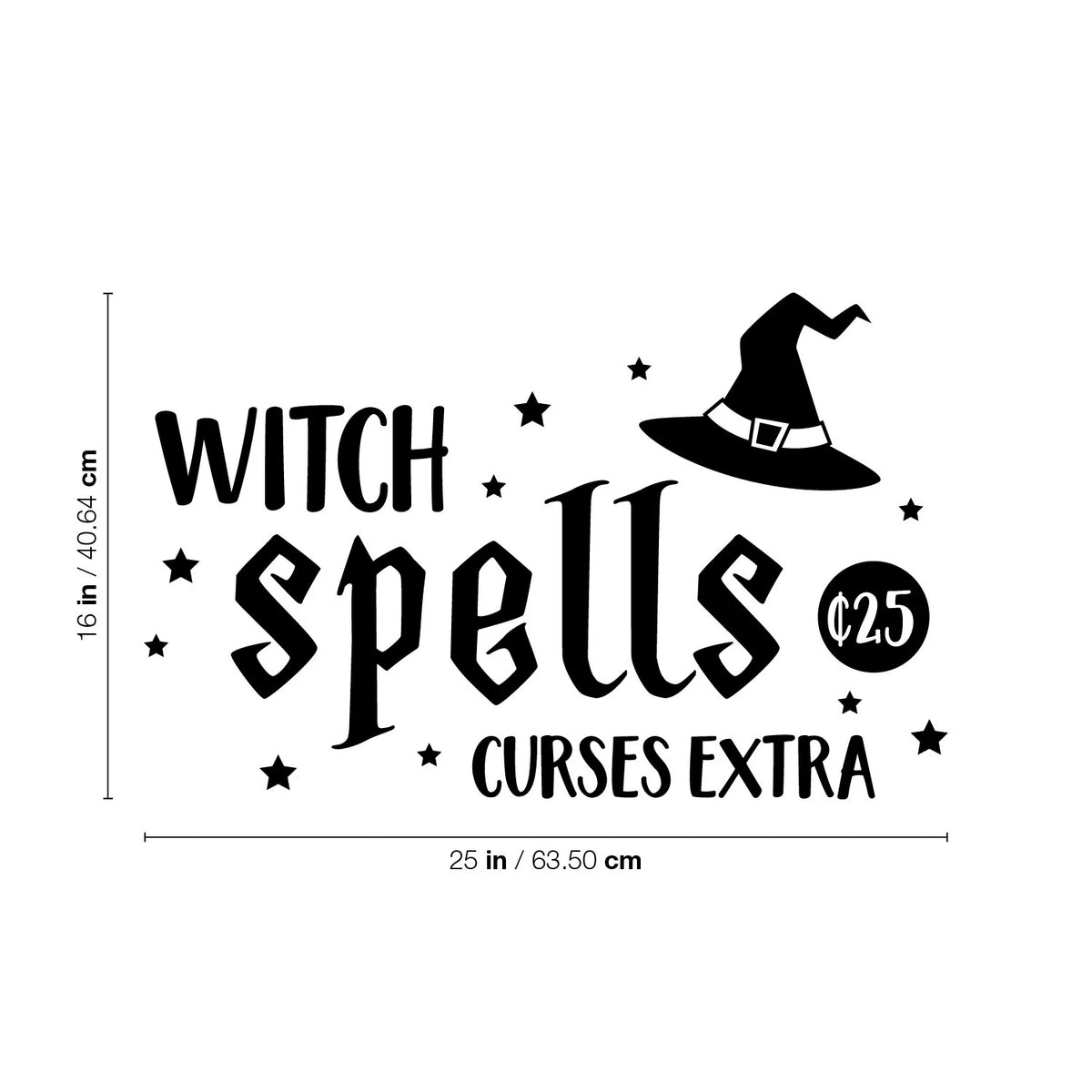 Witch Spells Die Cut Vinyl Decal