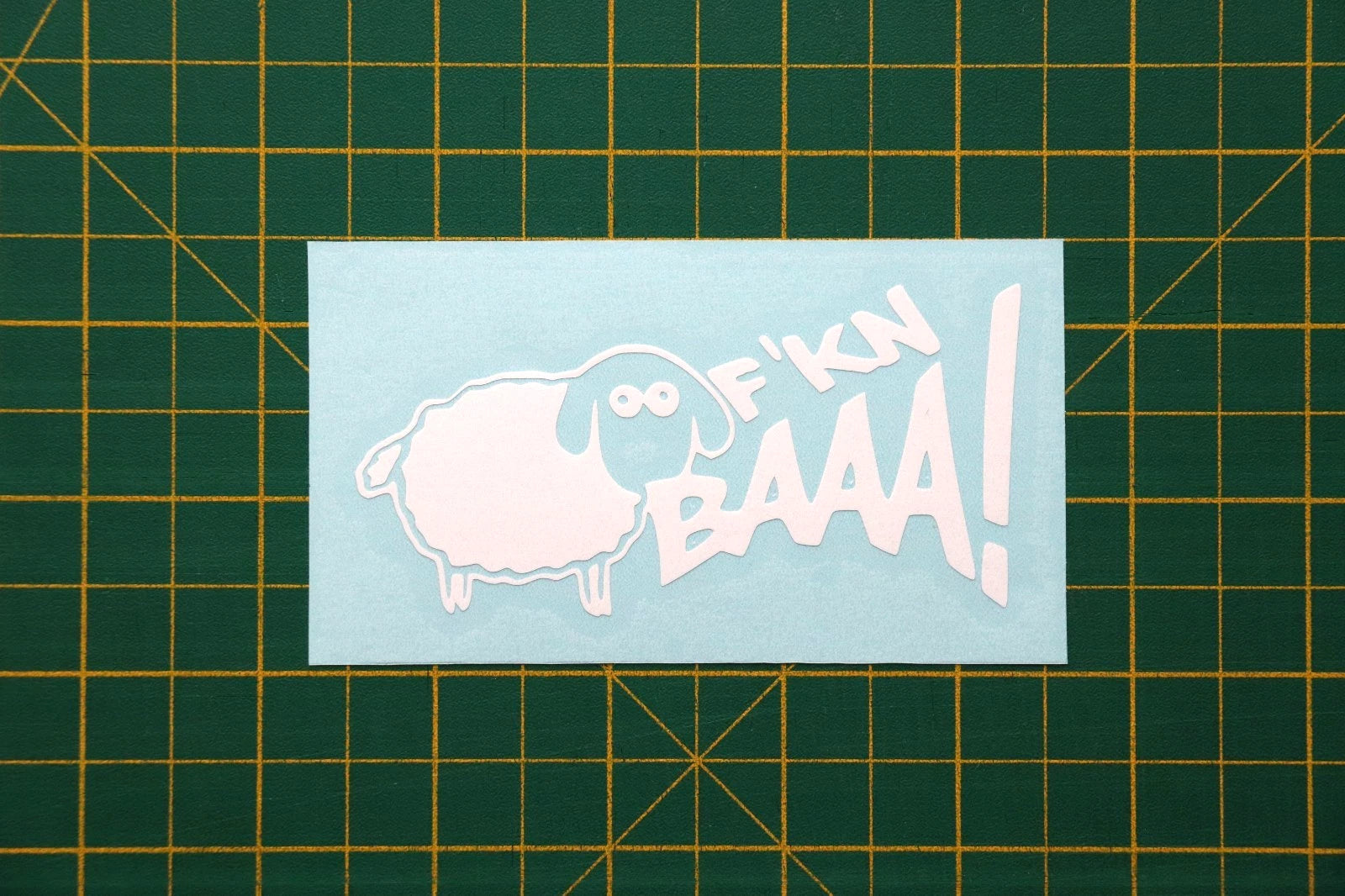 FKN BAAAA SHEEP Car Van EV Bumper Window Laptop Wall Funny Vinyl Decal Sticker, Trucks, Laptops, Etc.