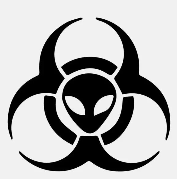 Alien Biohazard ET  Die Cut Vinyl Decal