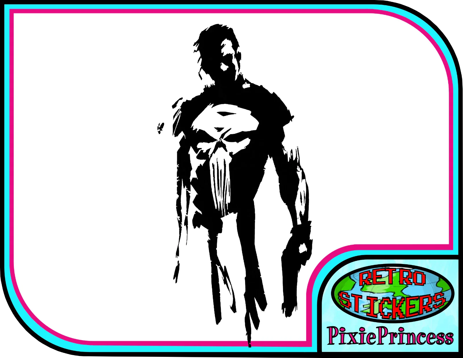 Marvel The Punisher Frank N Die Cut Vinyl Decal