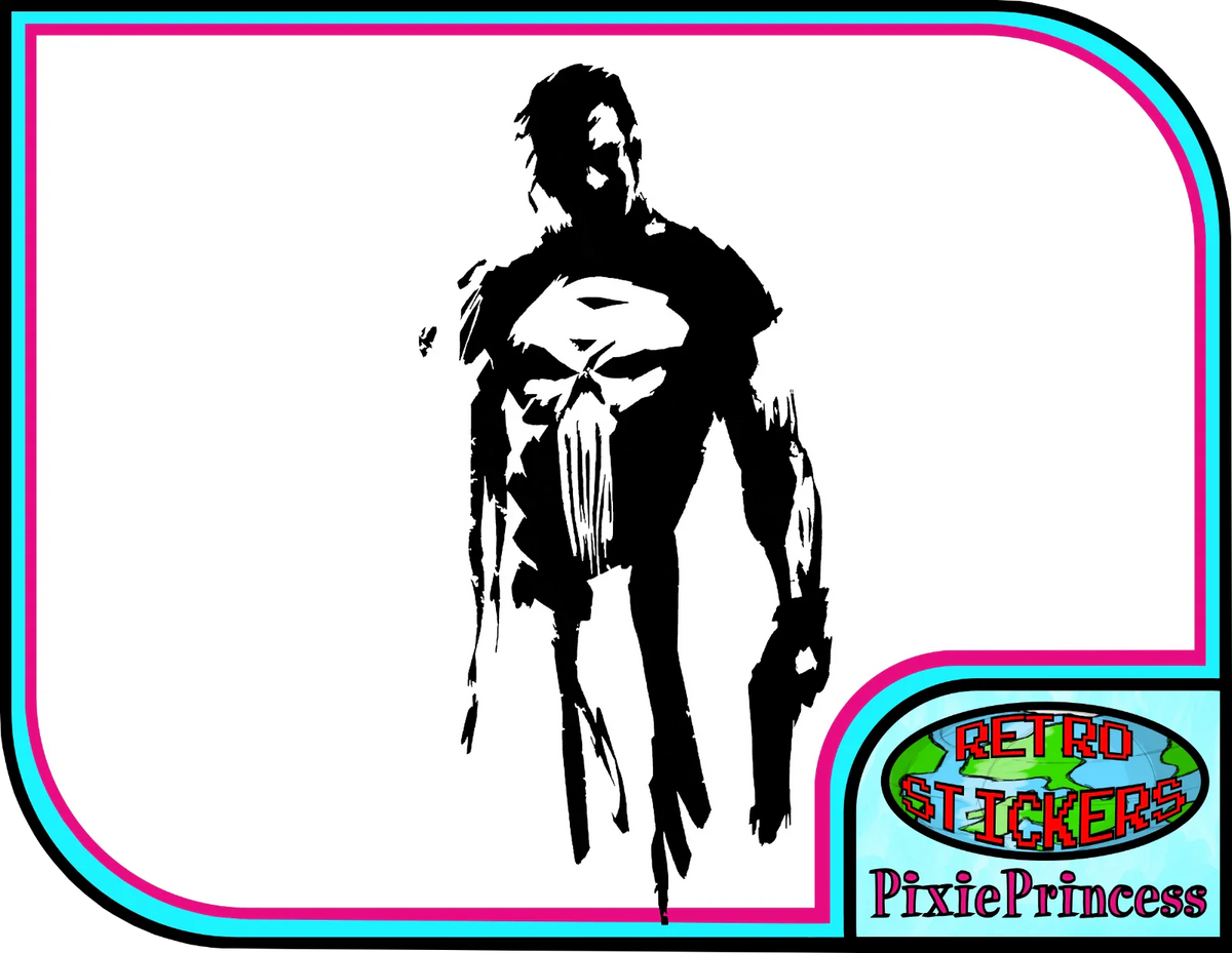 Marvel The Punisher Frank N Die Cut Vinyl Decal