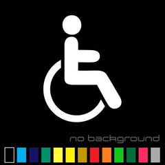 Handicap Die Cut Vinyl Decal