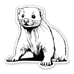 Ferret Cute Die Cut Vinyl Decal