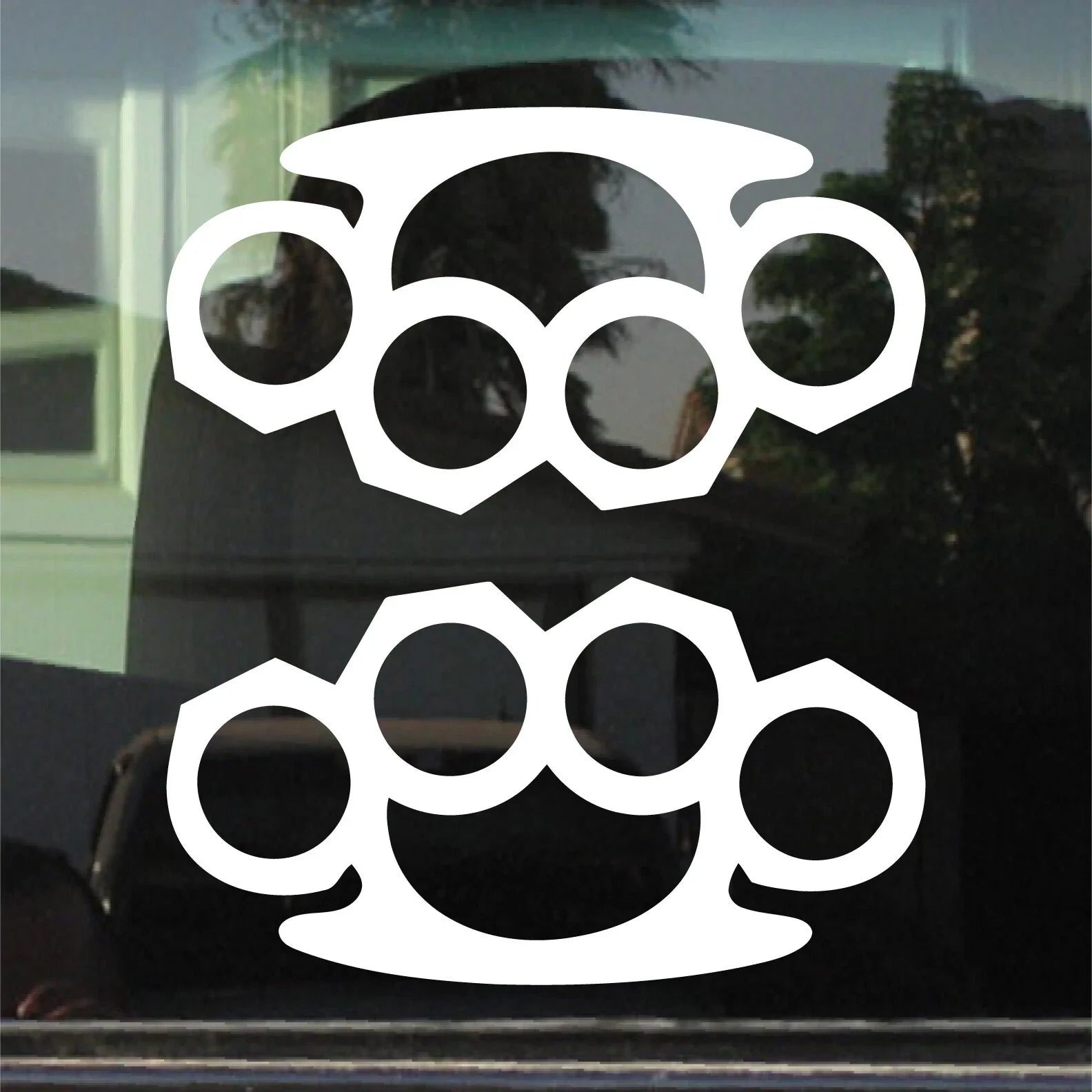 Brass Knuckles Custom  Die Cut Vinyl Decal