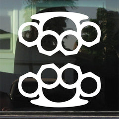 Brass Knuckles Custom  Die Cut Vinyl Decal