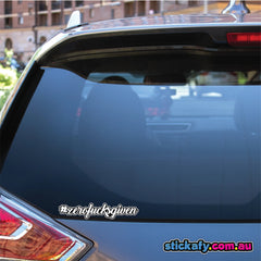 Zero F*cks Given Sticker Funny Laptop Car Window Bumper 4x4 Decal.  Decal Die Cut Vinyl Decal/ Bumper For Windows, Cars, Trucks, Laptops, Etc.