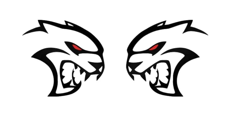 DODGE DUAL REDEYE HELLCAT  Die Cut Vinyl Decal