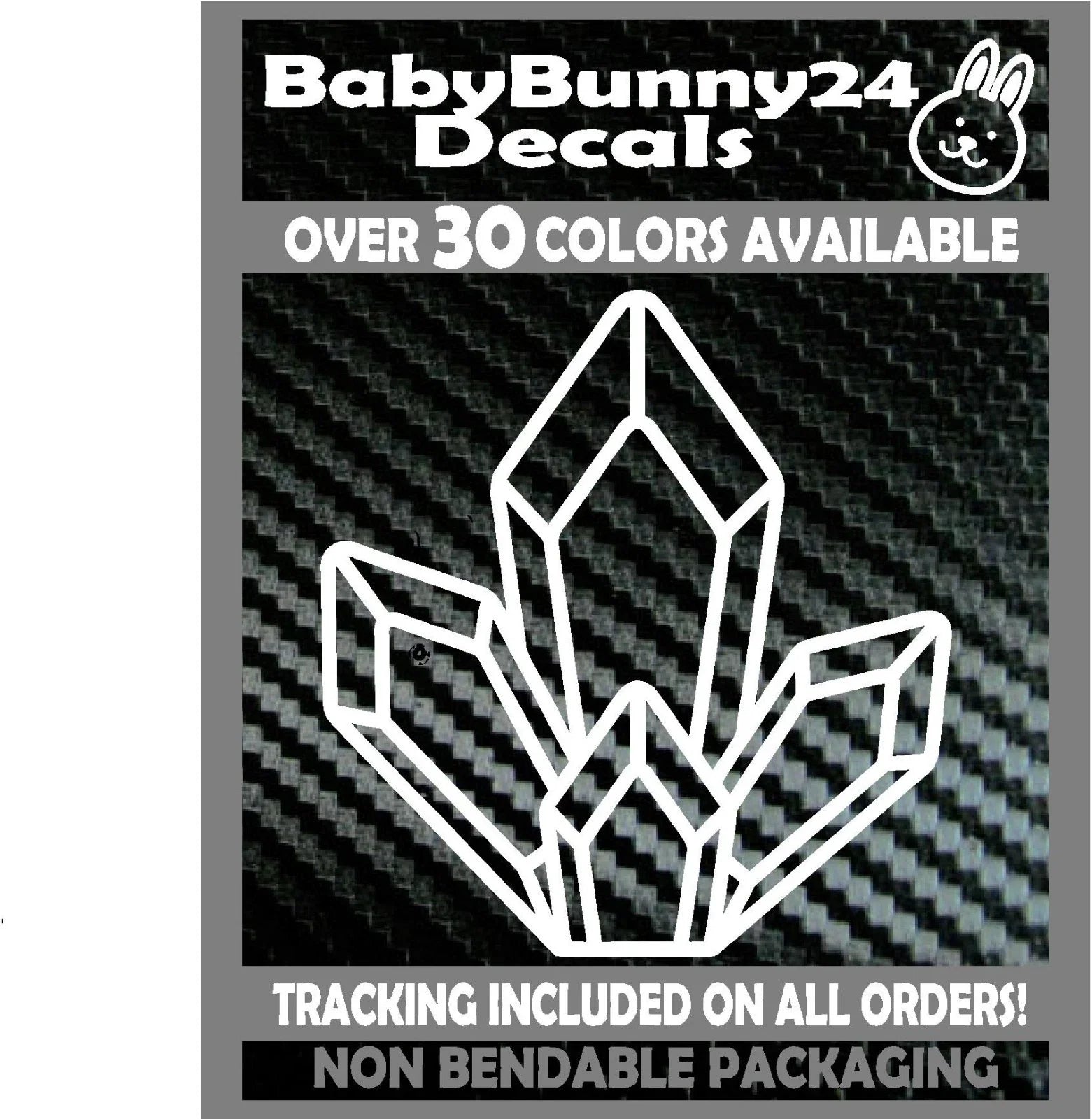 Crystal Crystals Ohm Die Cut Vinyl Decal