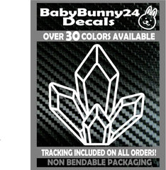 Crystal Crystals Ohm Die Cut Vinyl Decal