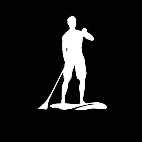 Paddleboarding Die Cut Vinyl Decal