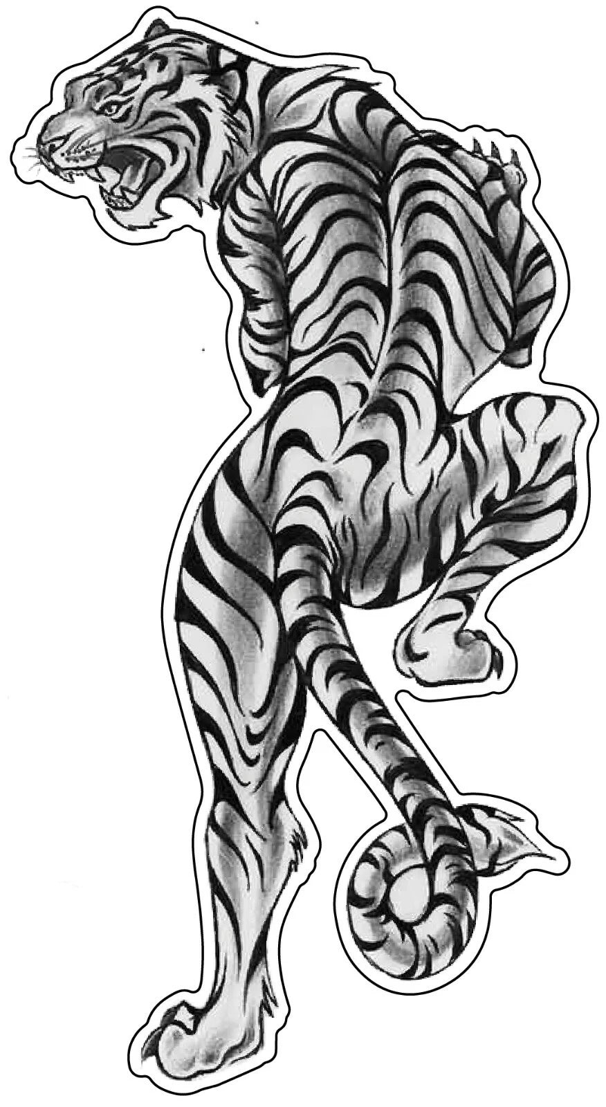 Year Of Tiger Die Cut Vinyl Decal