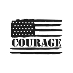 Courage Flag Bumper For Windows, Cars, Trucks, Laptops Etc.
