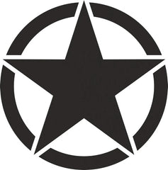 Vinyl Decal Army Star Die-Cut Vinyl Decal