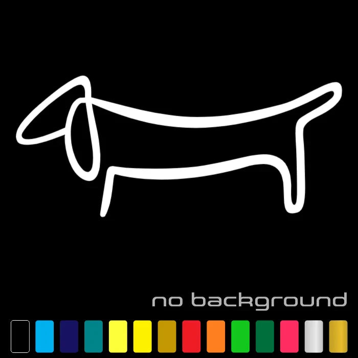 Dachshund Weiner Dog  Die Cut Vinyl Decal