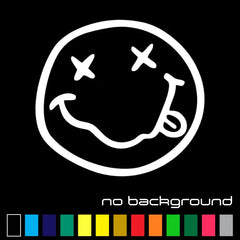 Nirvana Smiley Face Sticker  Die Cut Vinyl Decal
